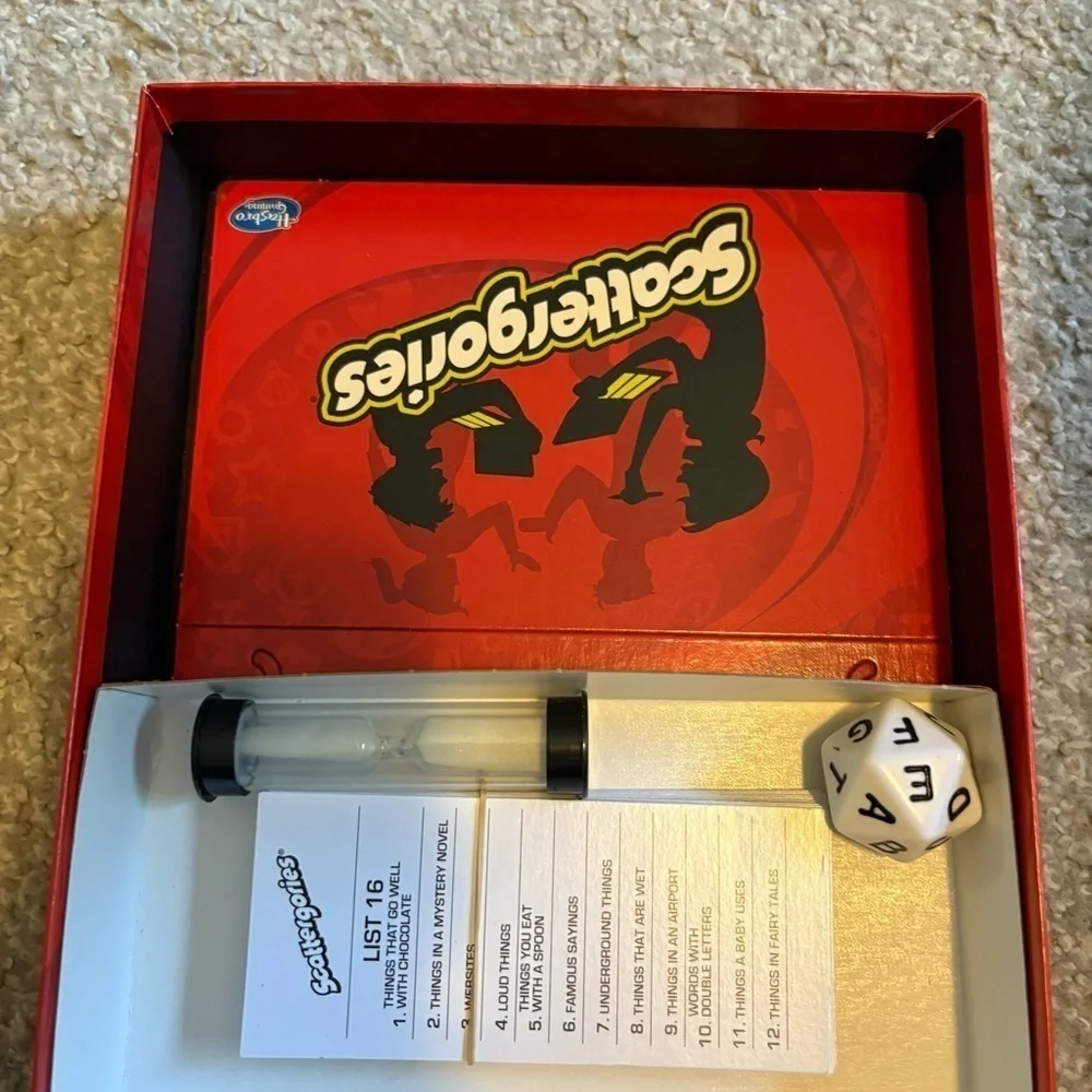 Scattergories Game - Red Box